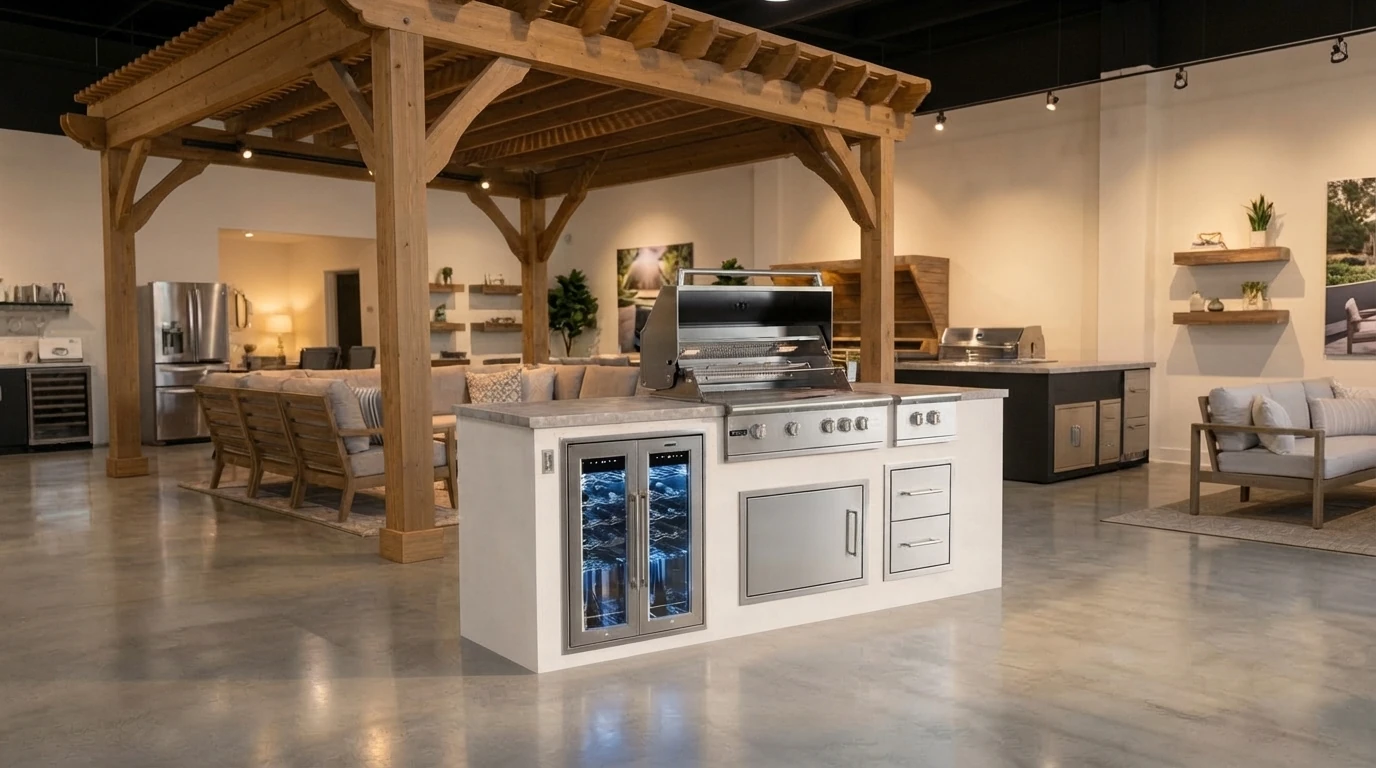 A configurator running on the showroom floor