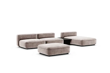 Modular corner sofa, rendered variant